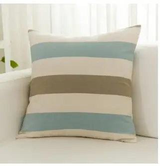 Modern sofa living room pillowcase Removable rectangular cushion cover Large stripe pillowcase - Цвет: 1