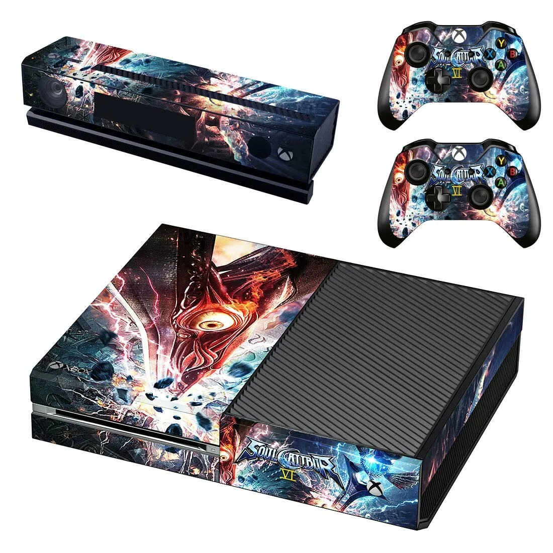 SoulCalibur VI стикер s для xbox one виниловые наклейки для кожи Стикеры для xbox one консоль Kinect два контроллера шкуры