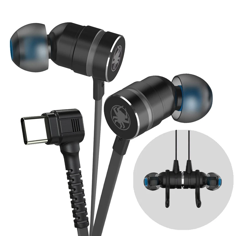 PLEXTONE G20 Gaming Headset Type C In Ear Stereo Metal Wire Controlled Headset Gaming Headset
