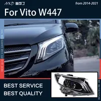 Luci per auto per Vito W447 Metris classe V 2015-2019 fari a LED DRL fendinebbia girare segnale dinamico fascio basso aggiornamento abbagliante