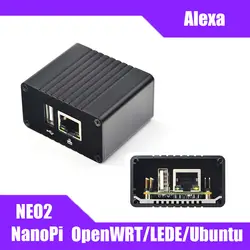 NanoPi NEO2 Allwinner H5 макетная плата 64 бит четырехядерный a53 Gigabit Ethernet встроенный шесть ядер Mail450 GPU Run UbuntuCore