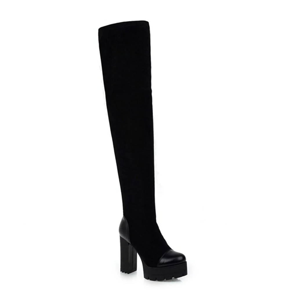 Лидер продаж; botas mujer; женская обувь на высоком каблуке 11 см; Motocicleta Mulheres Martin Outono Inverno Botas De Couro Femininas; ботинки; 8-16