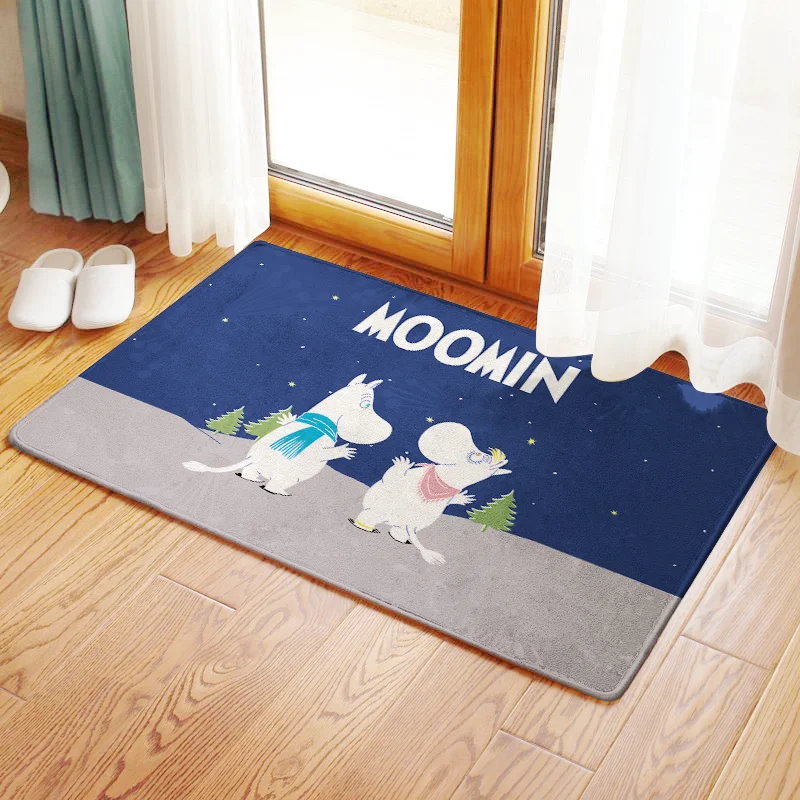 Moomin, коврики для ванной, ковер, маленький мой коврик для ванной, скользкий двойной напольный коврик, короткий пушистый, для ванной комнаты, Нескользящая лента, Alfombra De Bano - Цвет: D13