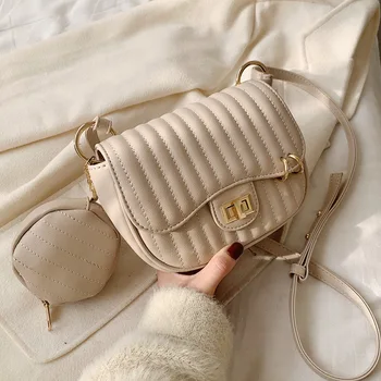 

Popular Bag Women 2020 Spring and Summer New Fashion Korean Style All-match Messenger Bag Embroidery Thread Shoulder Bag BA214