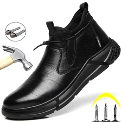 Chaussures de sécurité pour hommes, baskets de travail indestructibles, chaussures de protection imperméables, anti perforation 