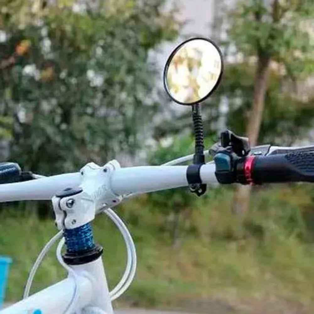 Flexible Cycling Bike Bicycle Handlebar Adjustable Looking Safe Rearview Mirror