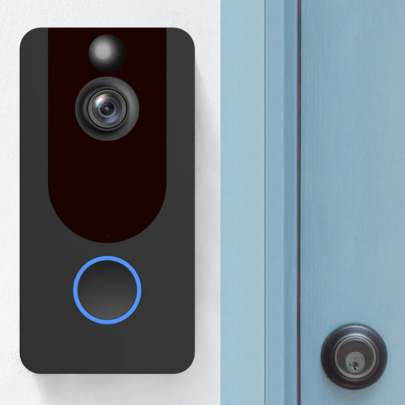 

WiFi Wireless Smart Doorbell Phone Remote Voice Intercom Home Security Alarm