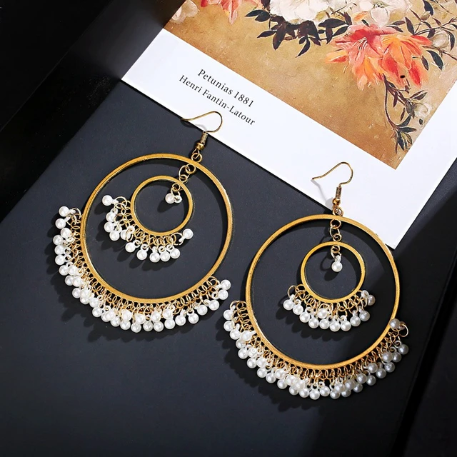 Tribal Silver Big Jhumka Earring – Joharcart