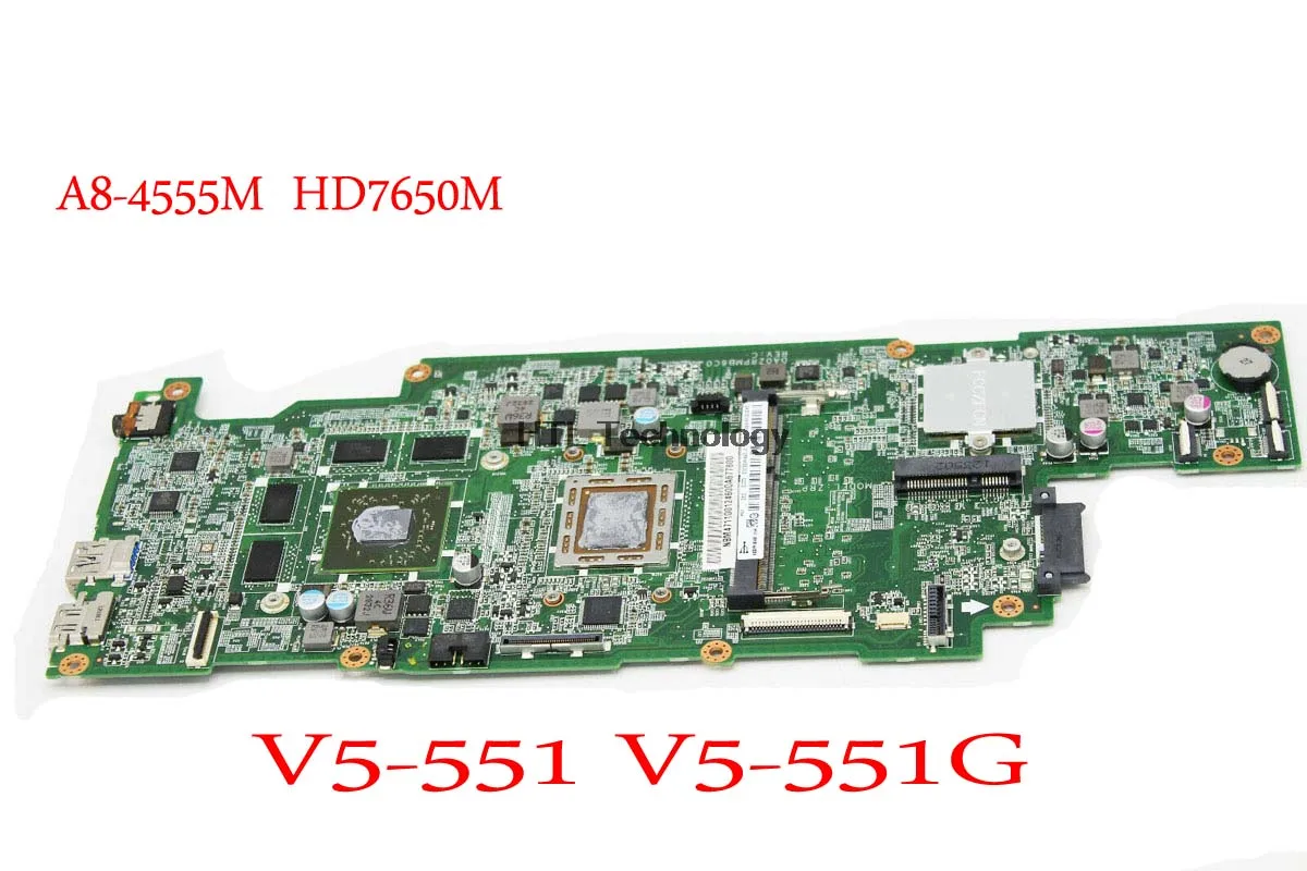 Для acer ASPIRE V5-551 V5-551G Материнская плата ноутбука NBM4711002 NB. M4711.002 DA0ZRPMB6C0 A8-4555M Процессор