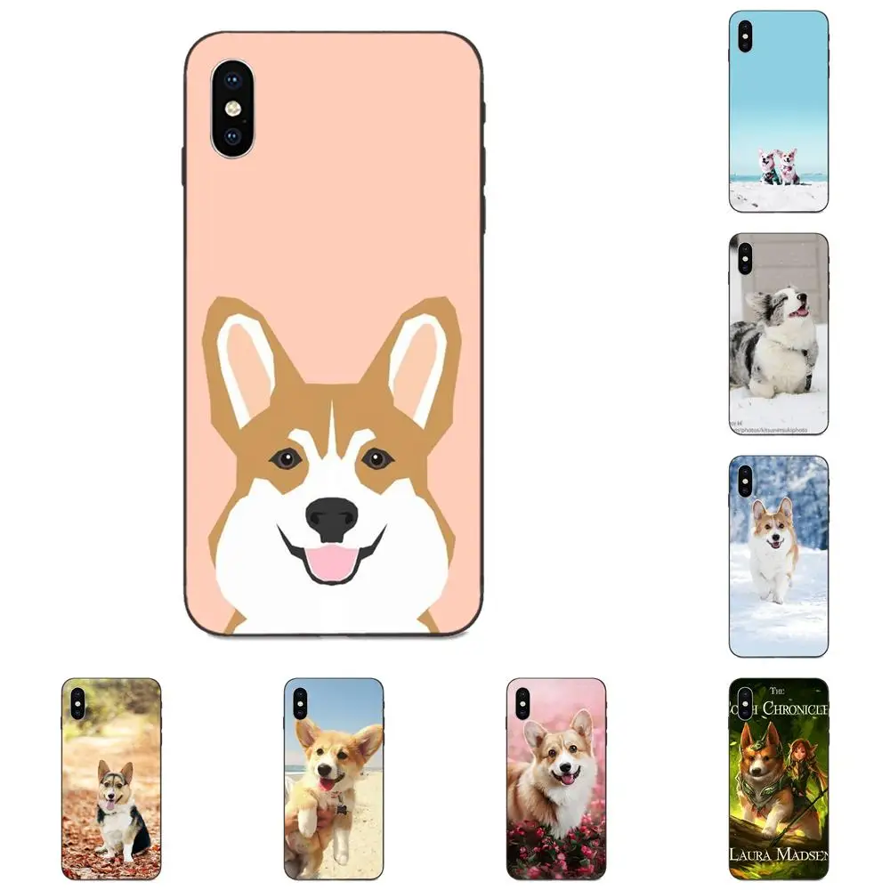 Мягкий чехол для мобильного телефона Pembroke Welsh Corgi Galaxy C5 C7 J1 J2 J3 J330 J5 J6 J7 J730 M20 M30 Ace Core