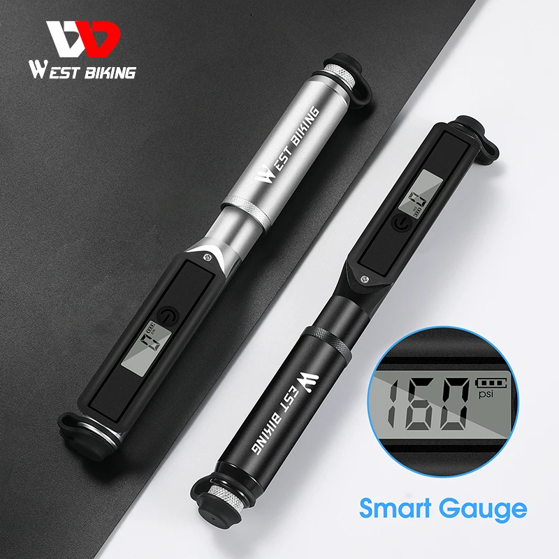 West Biking YP0711116 120psi High Pressure Bicycle Pump | Bicycle Pump Pressure Gauge - Biking - Aliexpress