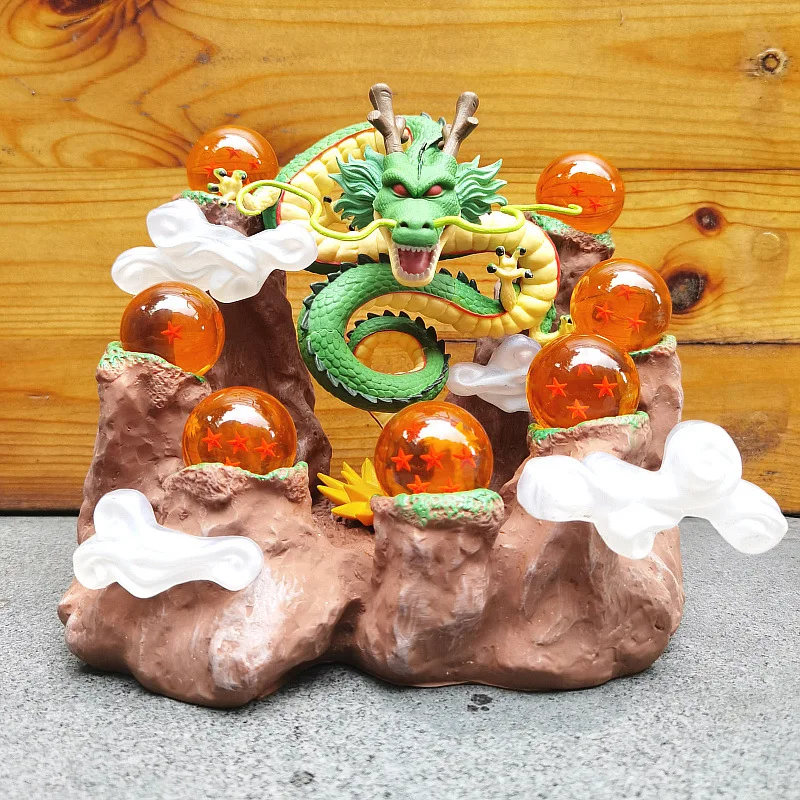 Mountain Stand 7 Crystal Balls PVC Figures Collectible Dragon Ball Z Shenron 