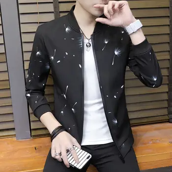 

Cheap wholesale 2019 new fall/winter hot men's fashion casual jacket collar fall thin clothes