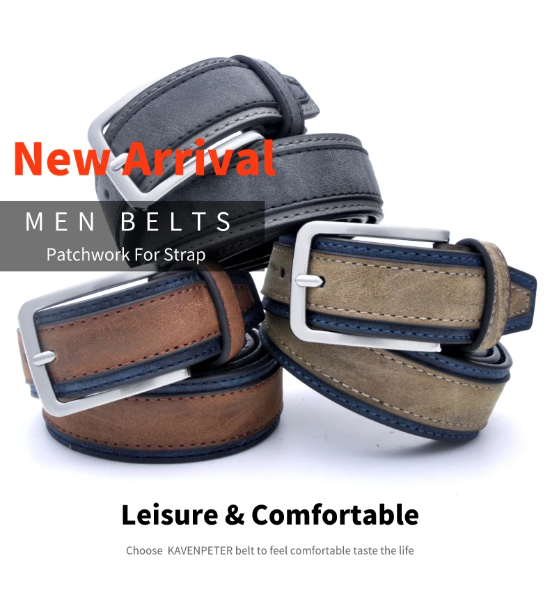 brown dress belt Men Leather Belt For Jeans Luxury Strap Western Designer Male Waist Trouser Belts Fashion Classic Vintage Pin Buckle brown dress belt