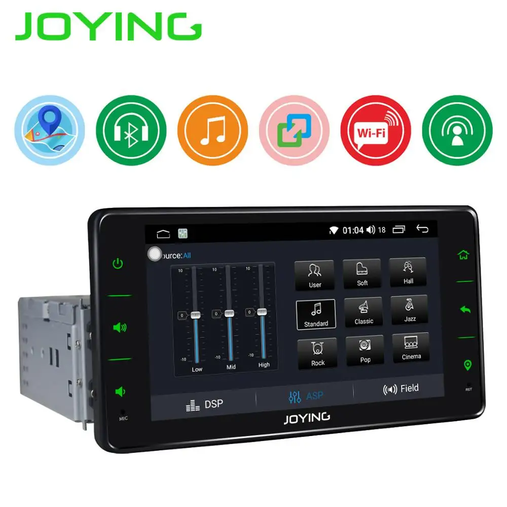 Cheap JOYING 6.2" Single Din Android 8.1 Car Radio Stereo Universal Head Unit NO DVD GPS Player Built In DSP Mirror Link Wifi BT 3