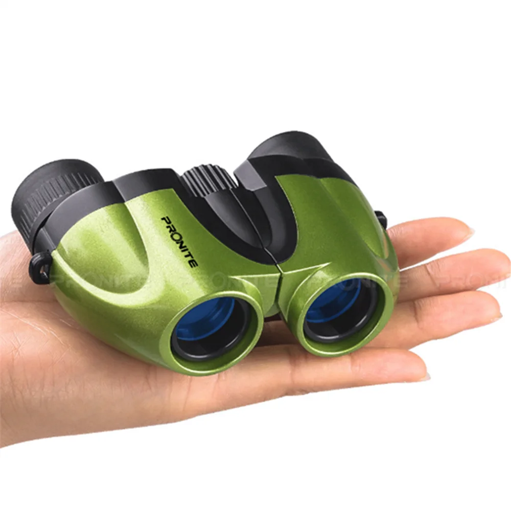 PRONITE Green Binoculars 8x21 HD High Power Low Light Level Night Vision Outdoor Children's Telescope