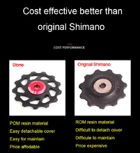  Stone Pulley Wheel Gear Guide Roller Jockey 10t 11t 13t 15t Bearing Road MTB Bike Bearings Rear Derailleur for X4 Shimano M370 