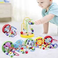 Bead Maze Toy for Toddlers Baby Wooden Colorful Roller Coaster Game Educational Toy Abacus for Kids Math Montessori Sensory Toys 1
