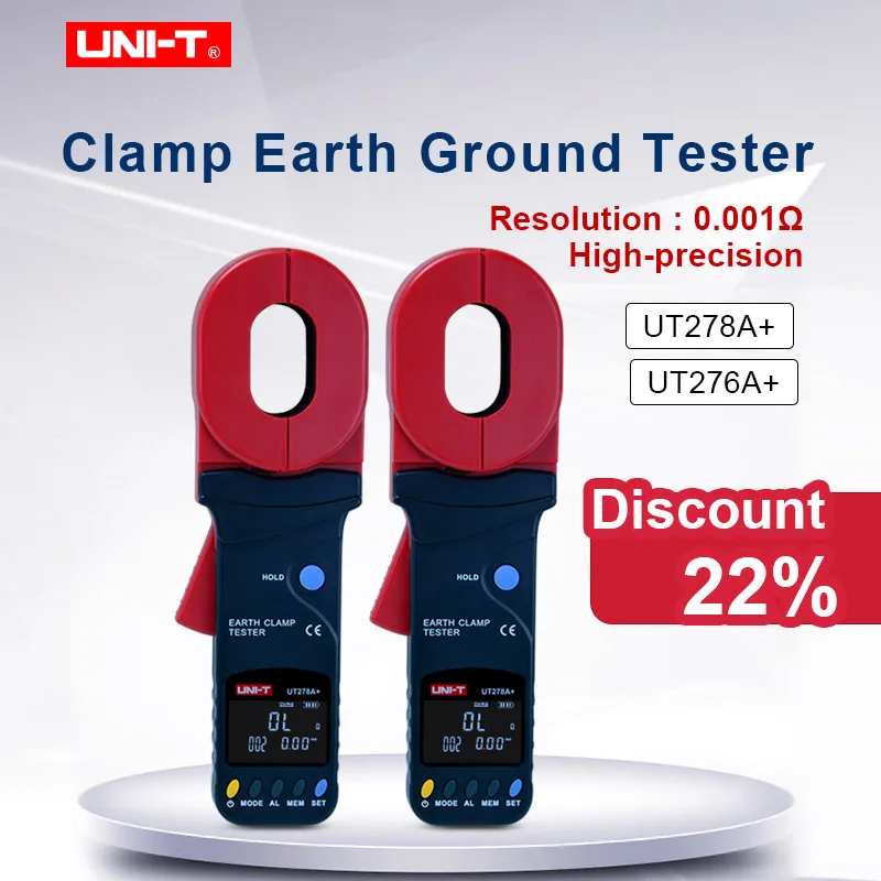 Unit Ut276a+/ Ut278a+ Clamp Earth Ground Teste Auto Range Earth