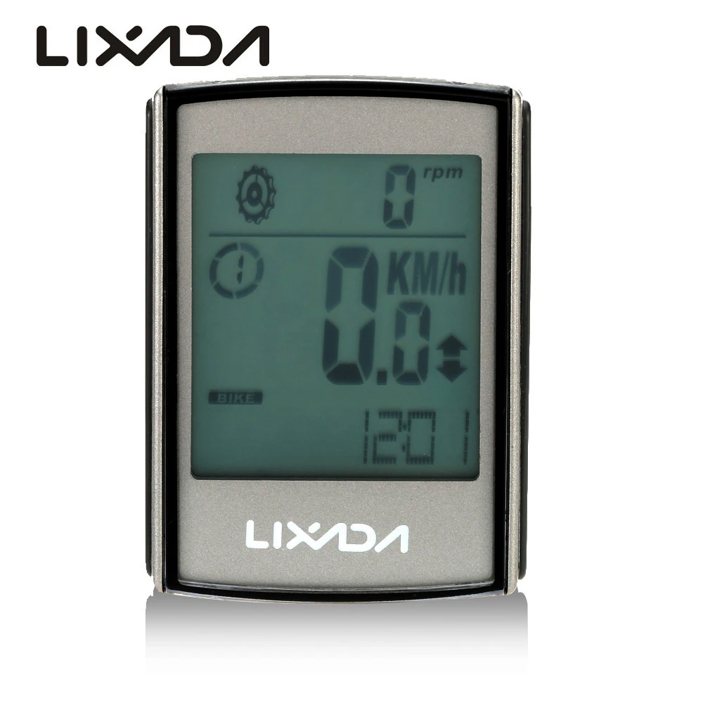Lixada LCD Bike Computer MTB Bicycle Speedometer Waterproof GPS Speed Odometer