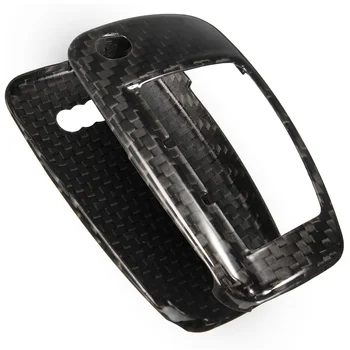 

New 1 set Carbon Fiber Car Remote Key Cover Holder Case Skin Shell 3 BTN with gift box For Audi A1 A3 A4