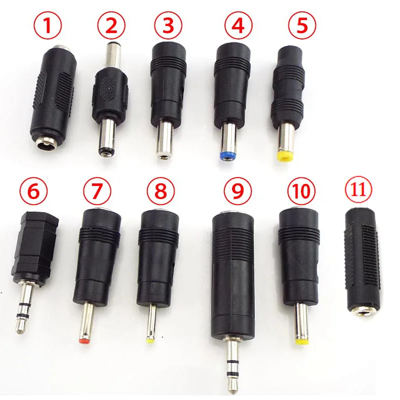 Connettori Adattatore Di Alimentazione Cc 6.5Mm 5,5X 2.1Mm 2.5Mm 3.5Mm 1.35Mm Pc Femmina A Maschio Femmina Tablet Caricabatterie Adattatore Jack