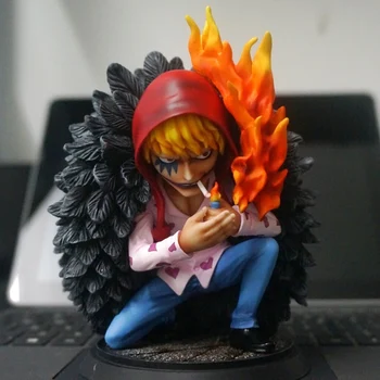 

ONE PIECE GK Evil Corazon Anime Figure Statue Ignition Smokes Navy Undercover 12cm Action Figure Model Toys BOX Y1088