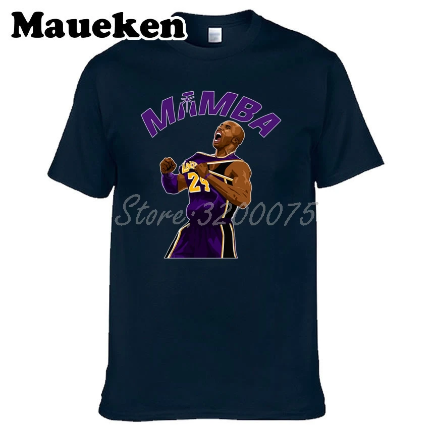 Мужская футболка Mamba Kobe Bryant 24 Лос-Анжелес Легенда одежда футболка мужская футболка для фанатов подарок футболка с круглым вырезом W19102609 - Цвет: 5