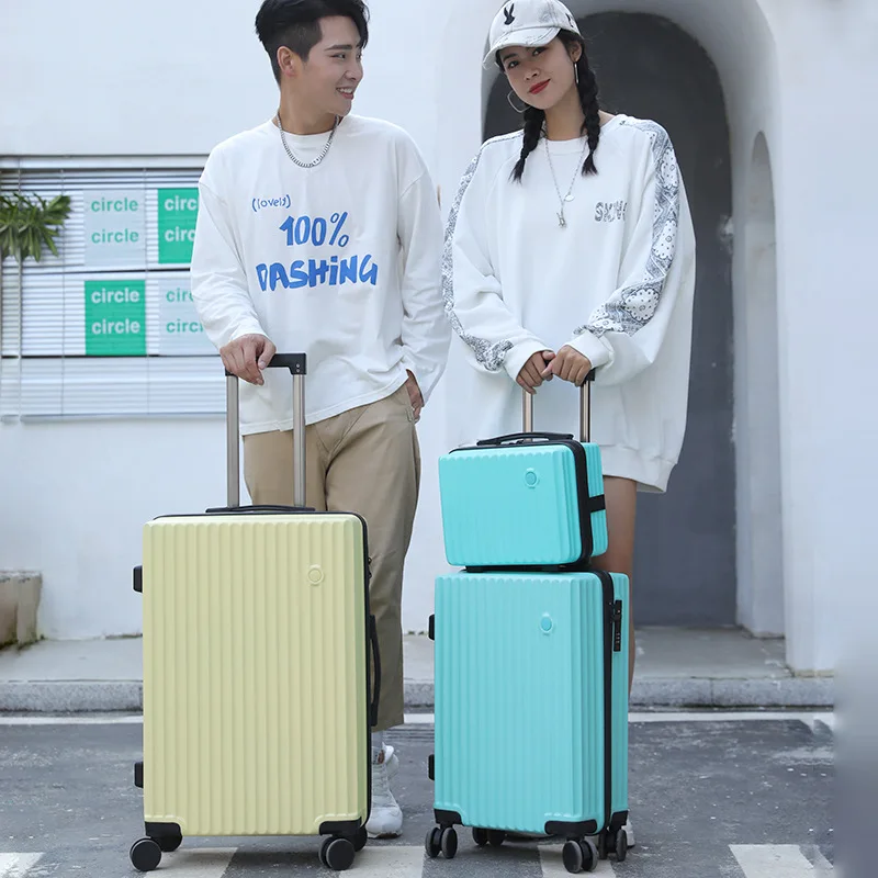 14"20"24"Travel Cabin Suitcase Trolley Rolling Luggage Sets 3 Pieces Makeup Bag With Wheels Carry On Boarding Case