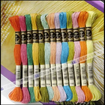 

Total 100 pieces Royal Floss Embroidery Cross Stitch Thread Floss