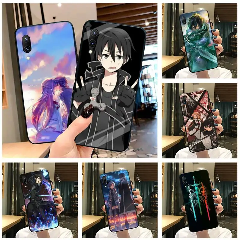 Sword Art Online kirito Alice чехол для телефона Vivo Y91c Y17 Y51 Y67 Y55 Y7s Y81S Y19 V17 vivo s5 | Мобильные