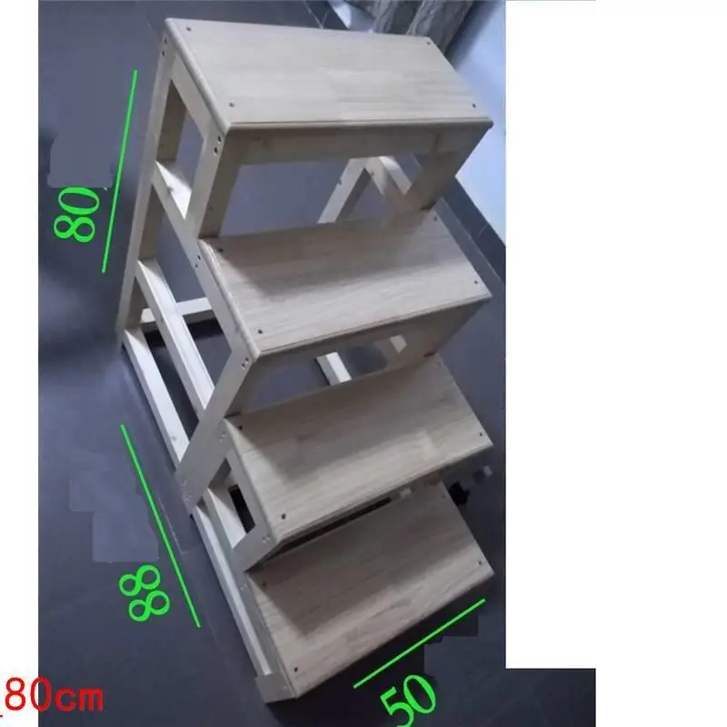 MODEL B Детский табурет для ванной комнаты Sgabelli Cucina Scaletta Legno Merdiven Stepladder Chair Escabeau - Цвет: MODEL B