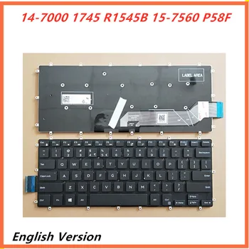 

Laptop English Keyboard For Dell Inspiron 14-7000 1745 R1545B 15-7560 P58F 7000 Notebook Replacement layout Keyboard