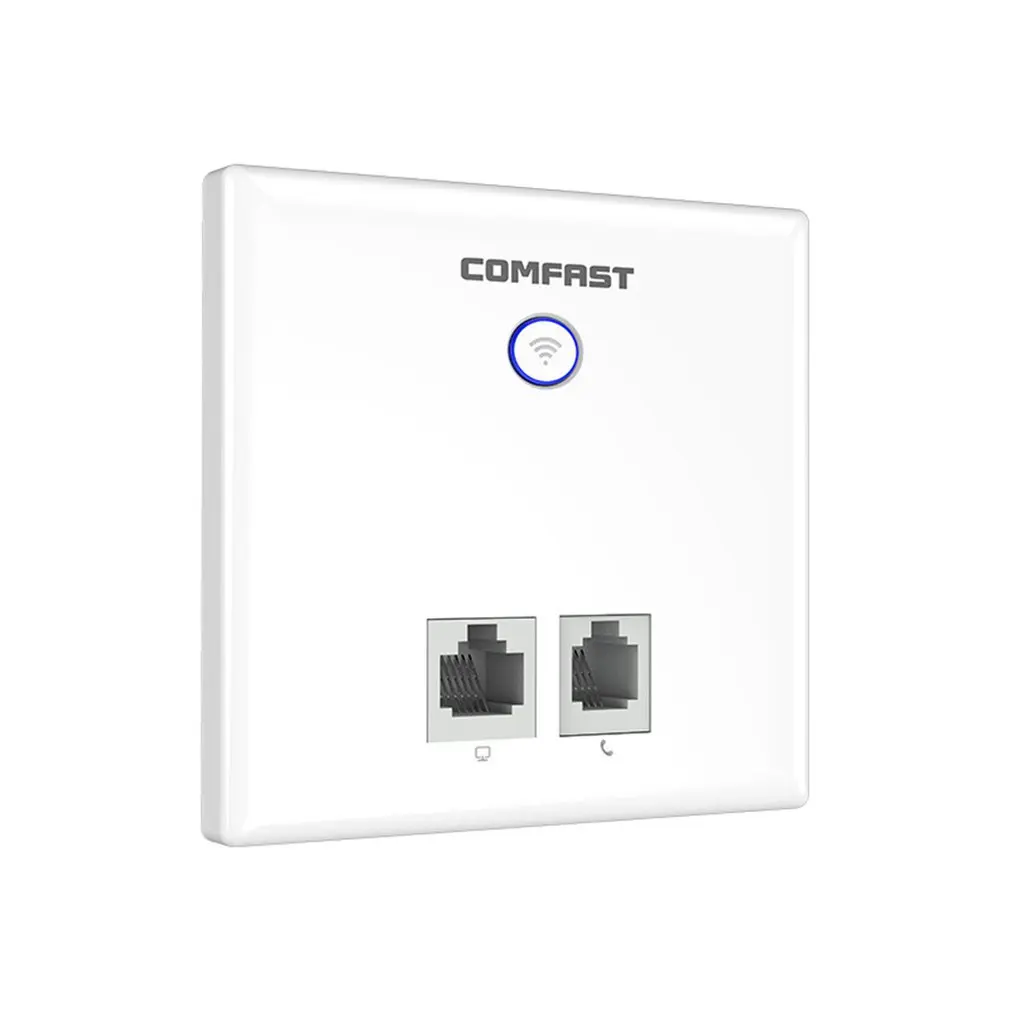 

750M 48V Wireless AP Router Dual Band Poe Power White WIFI Wall Embedded with 2.4G 300 Mbps 5G 433mbps high gain antenna