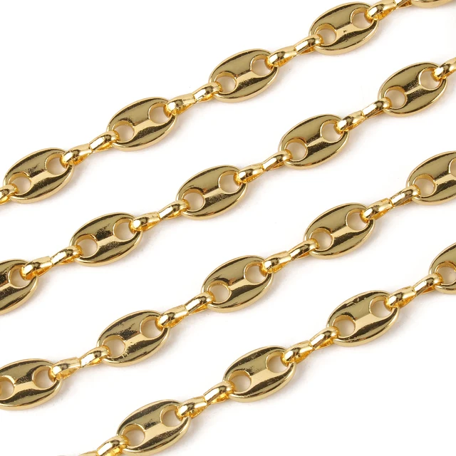 Metal Chains Gold Plated Copper Chain 