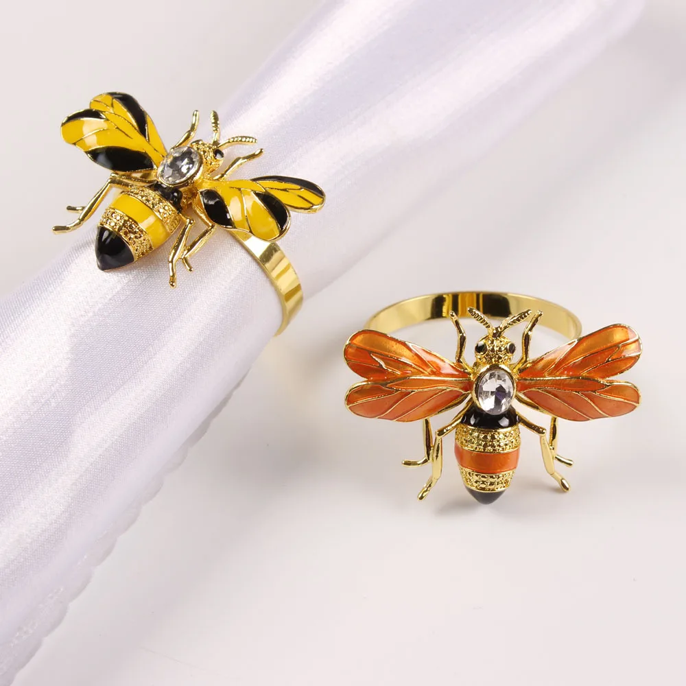 

12pcs/lot Creative exquisite napkin ring animal insect napkin buckle holiday party tableware napkin ring desktop decoration
