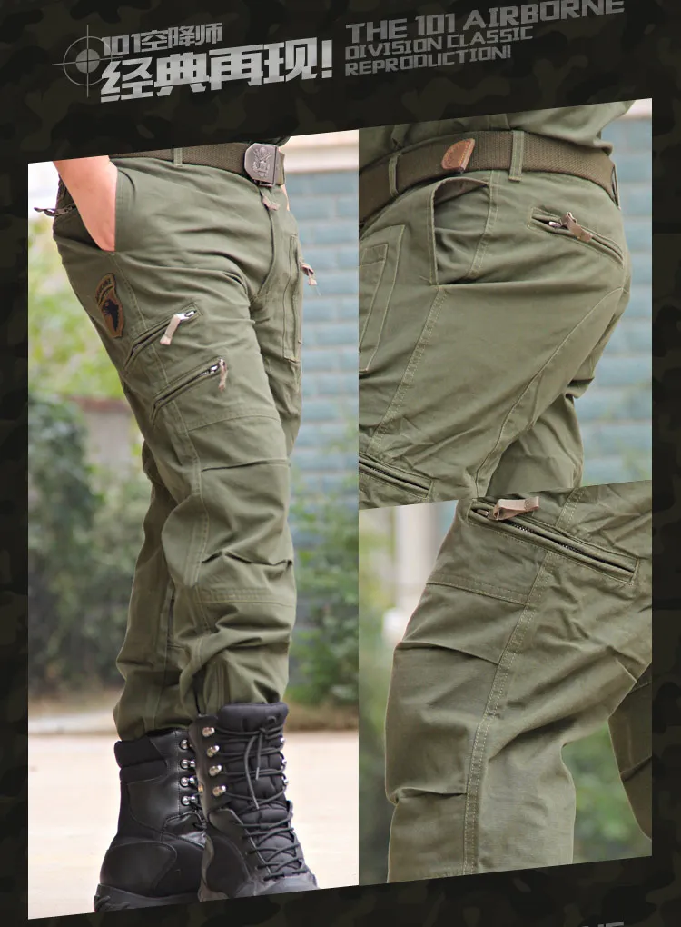 Pantalon cargo camouflage grande taille homme - idéal pour pêche en plein air et randonnée