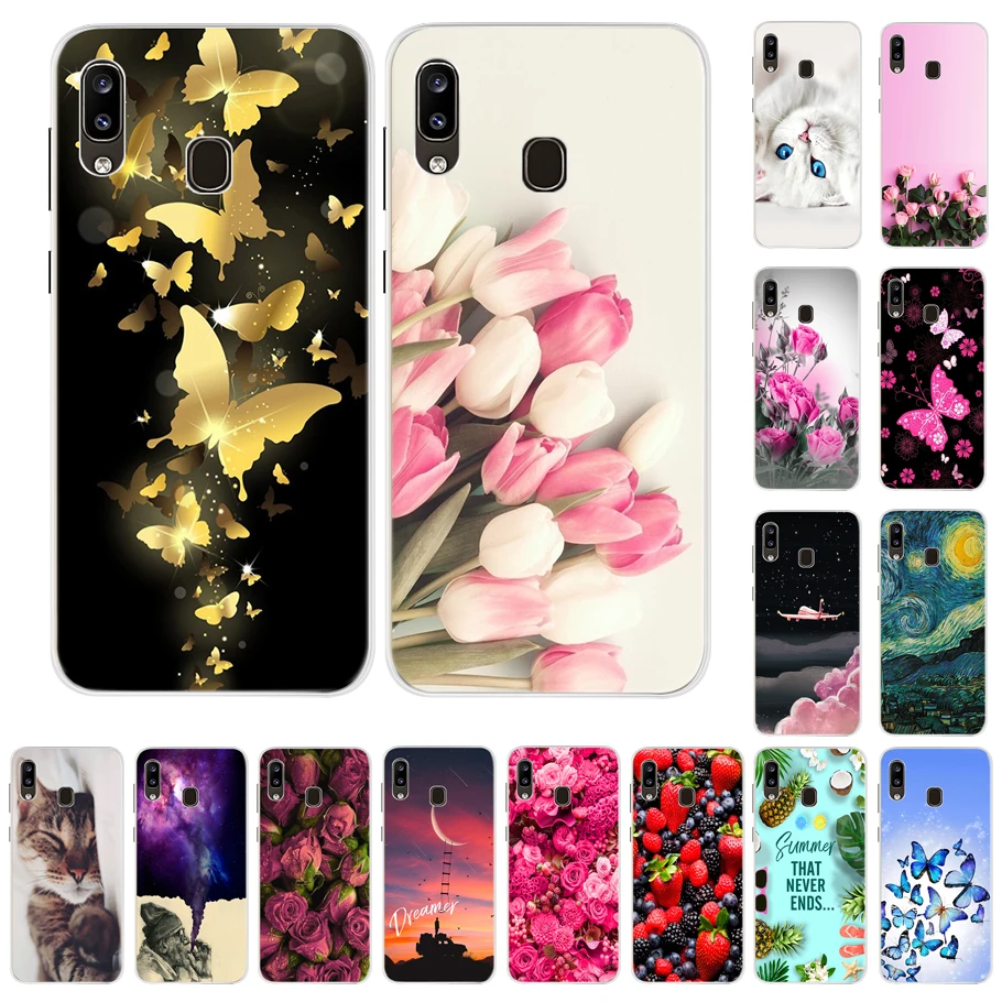 For Galaxy A30 a20 a20e Samsung Case Silicone Cove Coque a305 Cases Soft Cover Bumper |