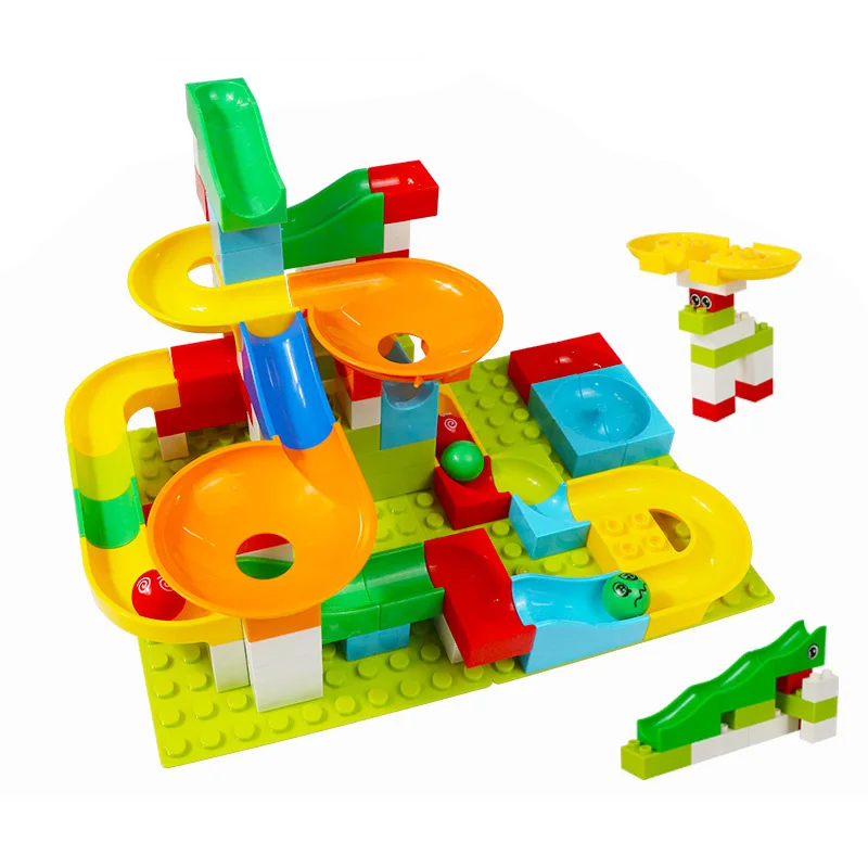Marble Racing Run совместимы с легально напыленными блоками DIY строительные блоки для