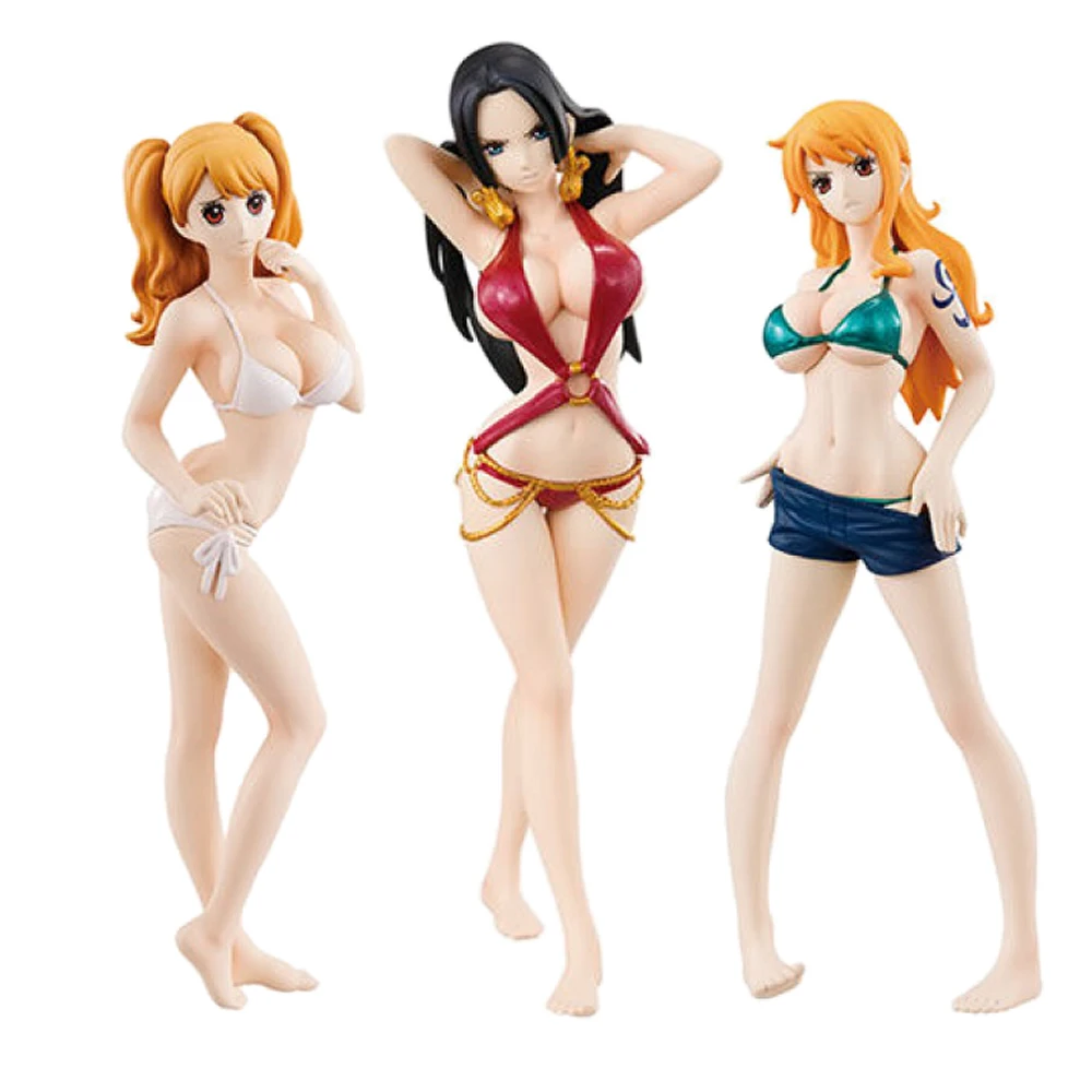 Аниме One Piece экшн-фигурка мультфильм купальники Боа Хэнкок Шарлотта пудинг нами