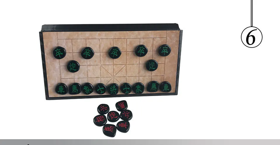 Easytoday Magnetic Chinese Chess Games Set Folding Chess Board Plastic Chess Pieces High Quality Play Entertainment Gift (6)