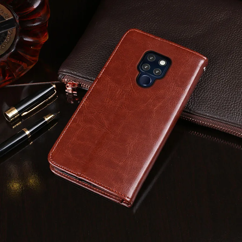 Чехол для Huawei Mate 20 6 53 дюйма Магнитный кожаный чехол-книжка с рисунком Крейзи Хорс