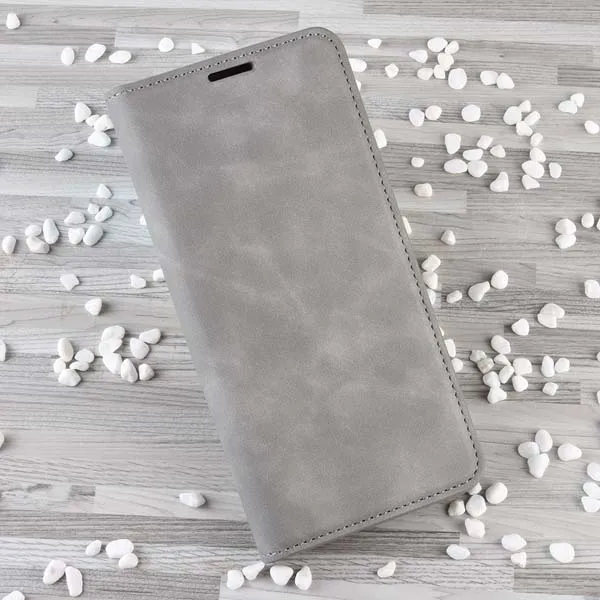 Grey Yinghui всасывающий кожаный чехол для телефона Oppo Reno Ace Realme XT X2 Pro K5 - Цвет: Grey