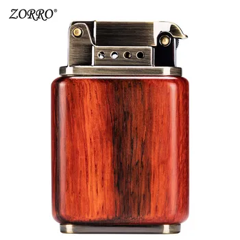 

Lighter New Creative Wood Fire Dragon Sand Wheel Retro Character Male Give Boyfriend