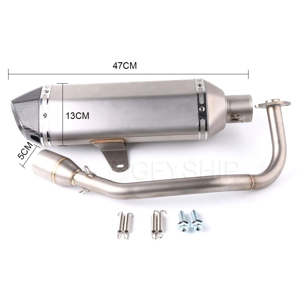 

PCX 125 Motorcycle For Honda PCX 150 2014 - 2016 PCX125 PCX150 Slip-on Scooter Exhaust Muffler With Escape Link Pipe Full System