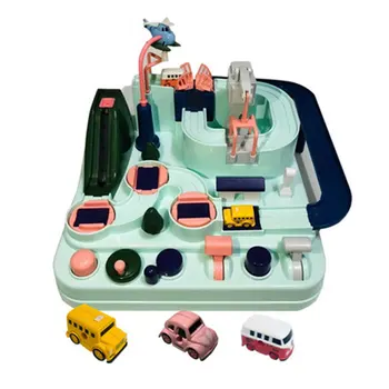 

New Arrival Baby Education Railcar Toys Set Manual Car Big Adventure DIY Magical Road Table Games Race Tracks Toy