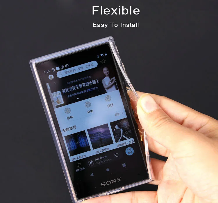 Мягкий прозрачный чехол из ТПУ для SONY Walkman NW A100 A105 A106HN A100TPS|Бамперы| |