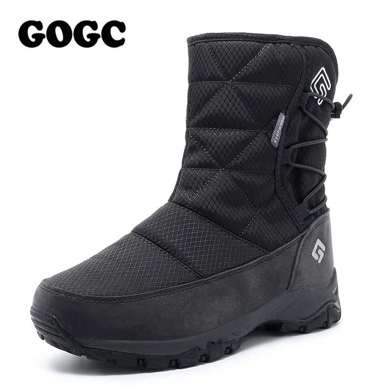 Online GOGC botines botas blancas para mujer botas de nieve para mujer botas de invierno 2019 para mujer zapatos de invierno botas de Invierno para mujer 9905 impermeables