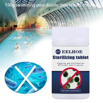 

100g Disinfection Effervescent Tablets Swimming Pool Tablet Water Cleaning Cleaning High-efficiency Multifunctional Disinfe T8M7
