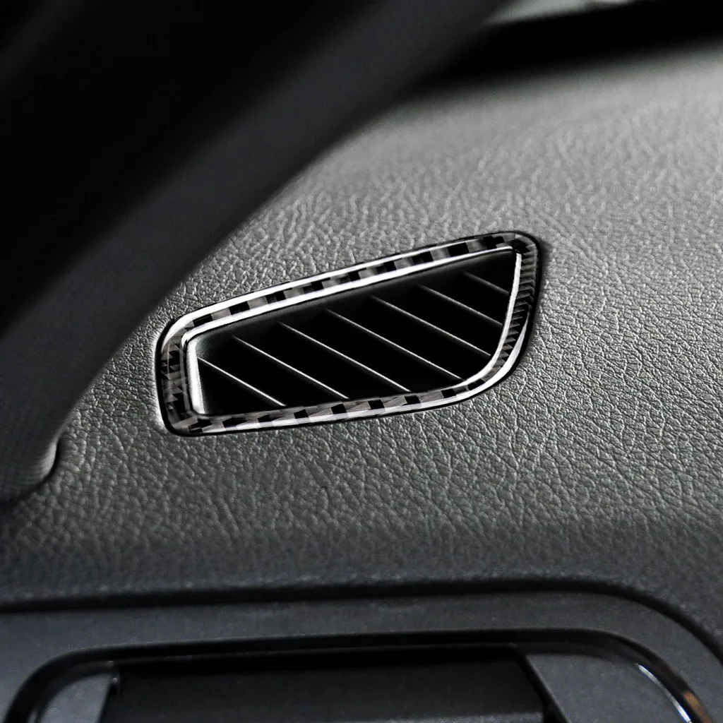 

2x Carbon Fiber Dashboard Upper Air Outlet Frame Trim For BMW 3 4 Series F30 F33